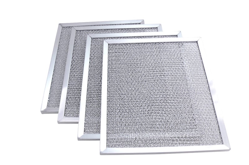 Kitchen Basics 101 4 Pk Aluminum Hood Vent Filter 97006931 Replacement for Broan Nutone BP29 Exhuast Fan 1172137 5-3078 88150 99010121 (10.5 x 8.75 inch) - Image 1